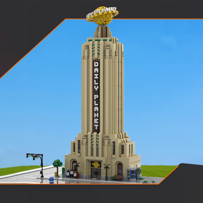 

7653PCS MOC Daily Planet Building Blocks Модель, модульный небоскребок DIY Образовательная витрина для любителей супергероев