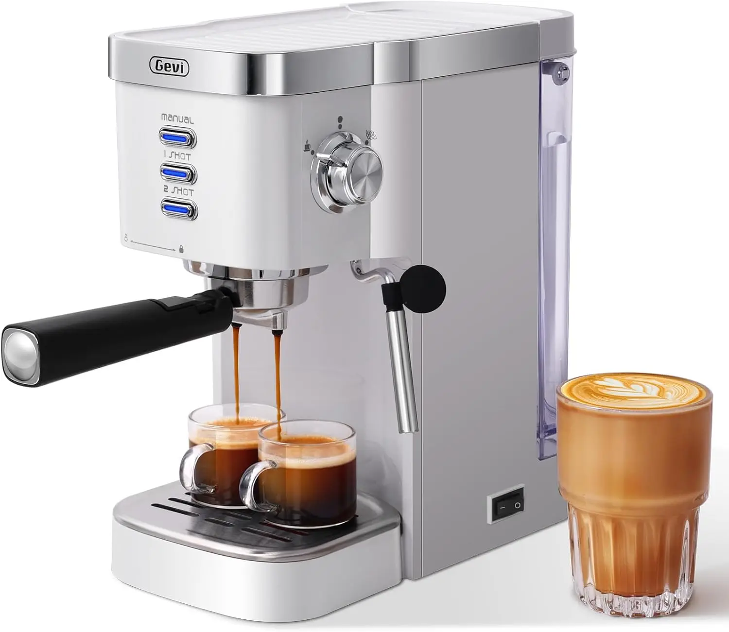 Espresso Machine 20 Bar High Pressure,Super Automatic Espresso Machines with Milk Frother Steam Wand,Cappuccino & Latte Mak