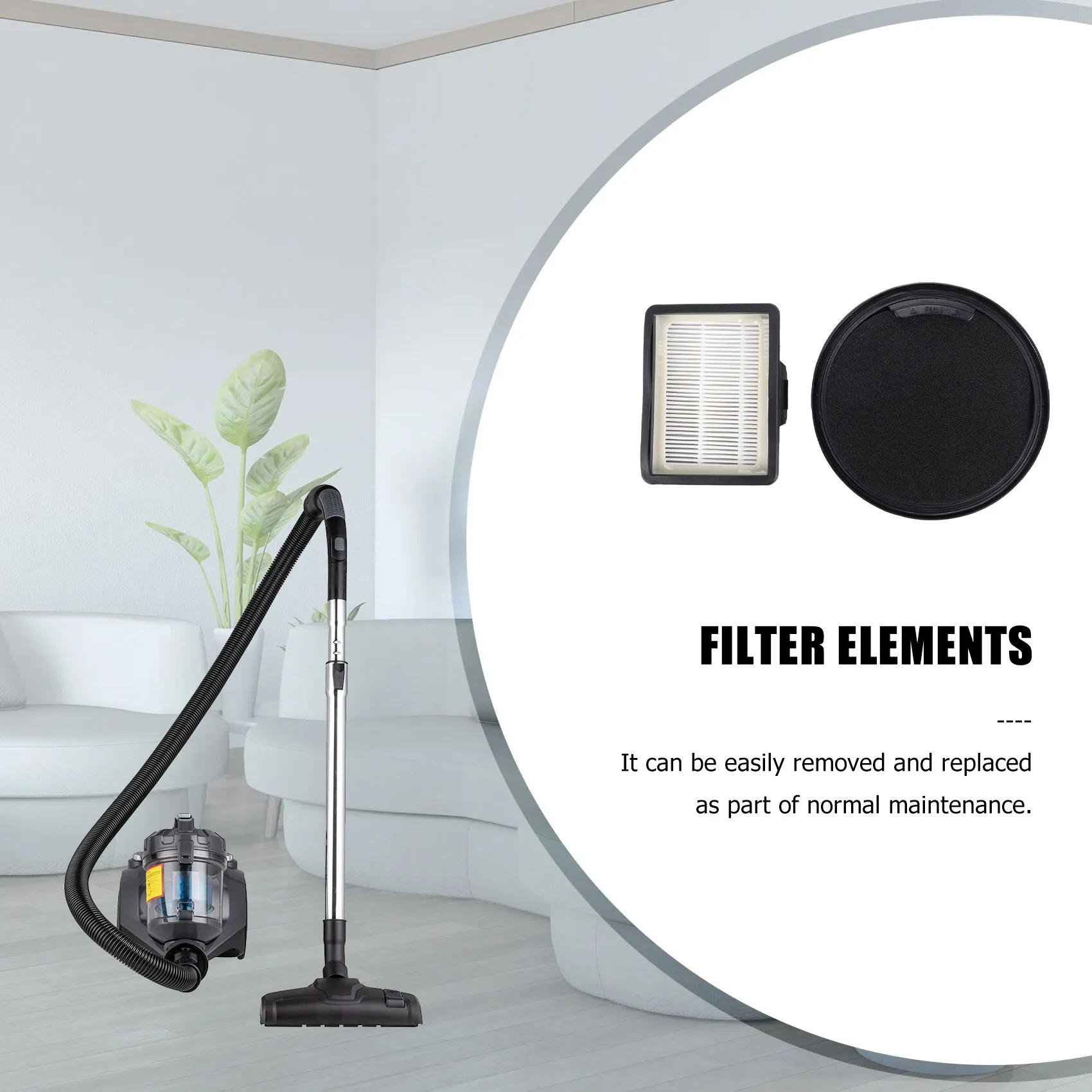 [NEWA66Z!】 Replacement Packs HEPA Filter For Amazon Basics VCS35B15KC-70, B071VNCNLF Cylinder Vacuum Cleaner Accessories