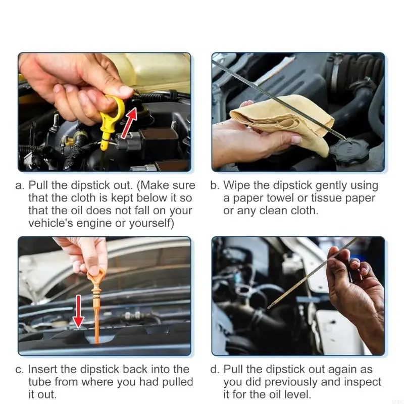 High Temperature Resistant Engine Oil Dipstick Accuracy Calibrated Oil Level Gauges Replaces 9497557 for S70 V70 XC70 New