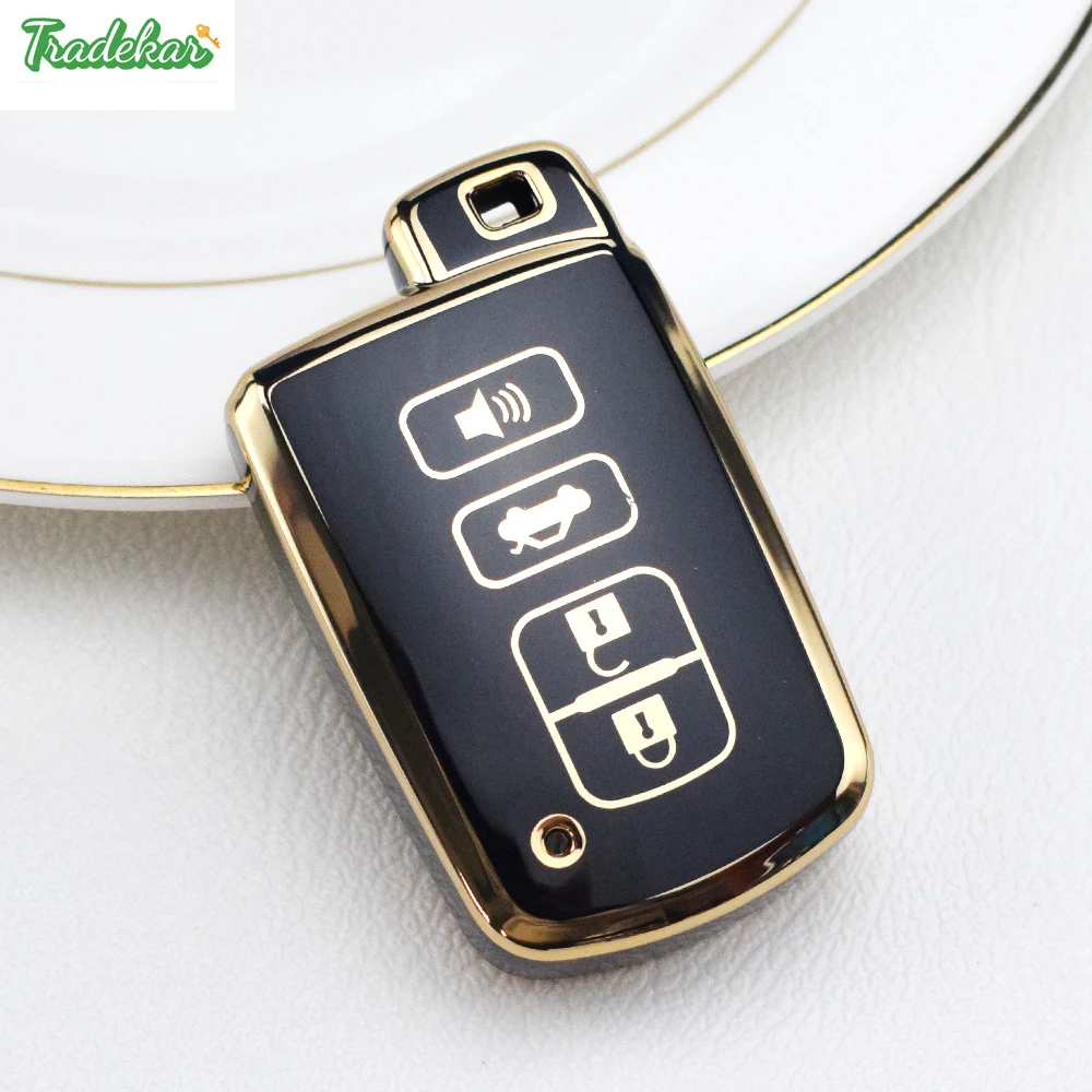 For Toyota RAV4 Land Cruiser Camry Aqua Prado Corolla Prius Cover Keyless Remote Fob 2013 2014 2 3 4 Buttons TPU Car Key Case