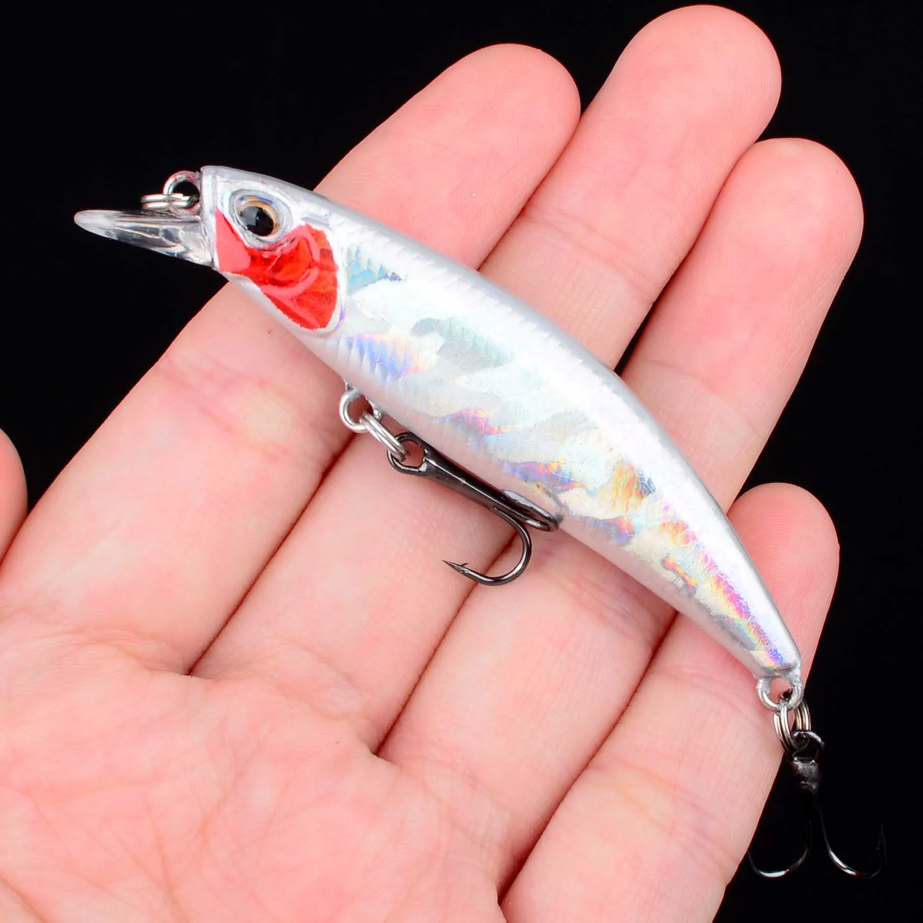 Minnow Wobbler Crankbait 3D Eyes – Señuelo duro para lubina - imagen 2