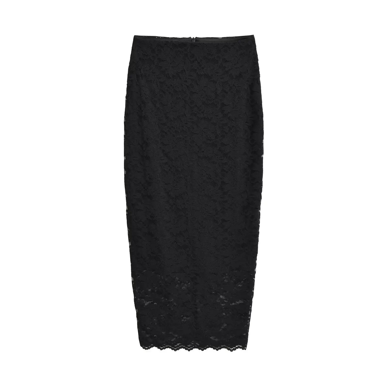 مثير الدانتيل عالية الخصر Bodycon تنورة المرأة التخسيس منتصف طول خطوة واحدة تنورة عادية عالية الخصر النايلون دنة مزيج #2