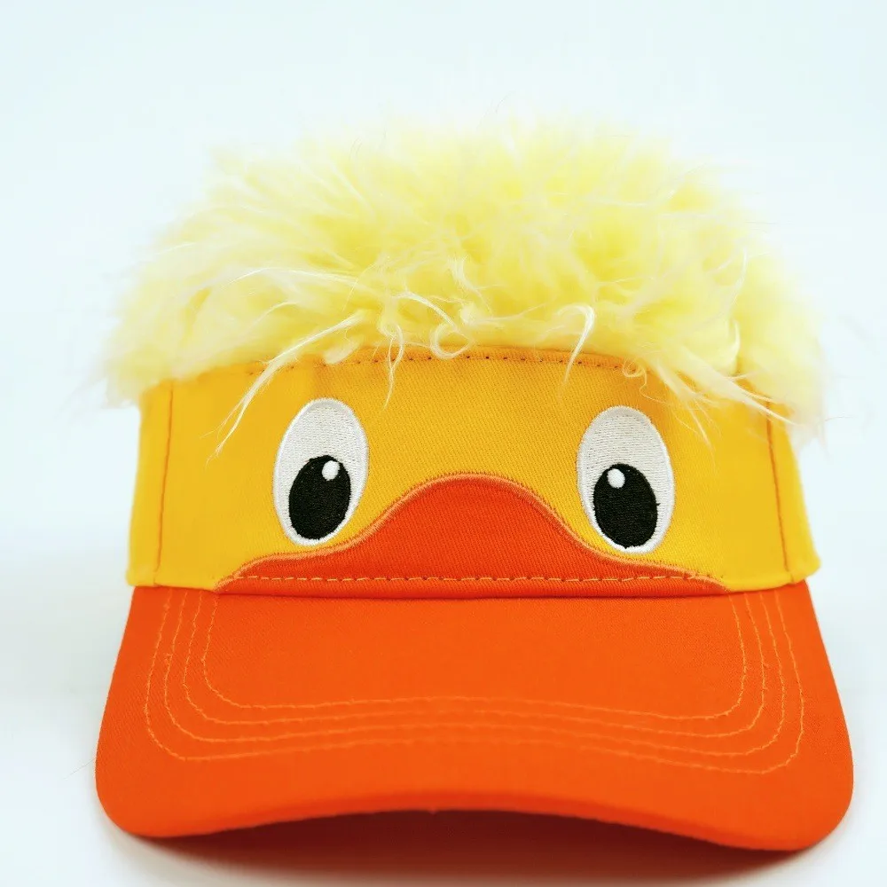 Neue koreanische Version der Little Yellow Duck Perücken-Baseballkappe für Erwachsene, Unisex, Hip-Hop-Mode, lässige Mütze