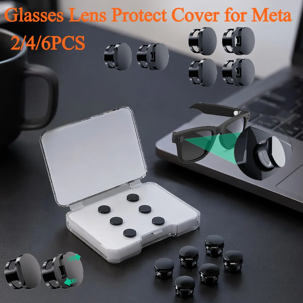 

2-6pcs LED Light Blocker Cover Smart Glasses Camera Light Cover Eyeglasses LED Light Blocker for Meta Glasses Lens Protect Cover
