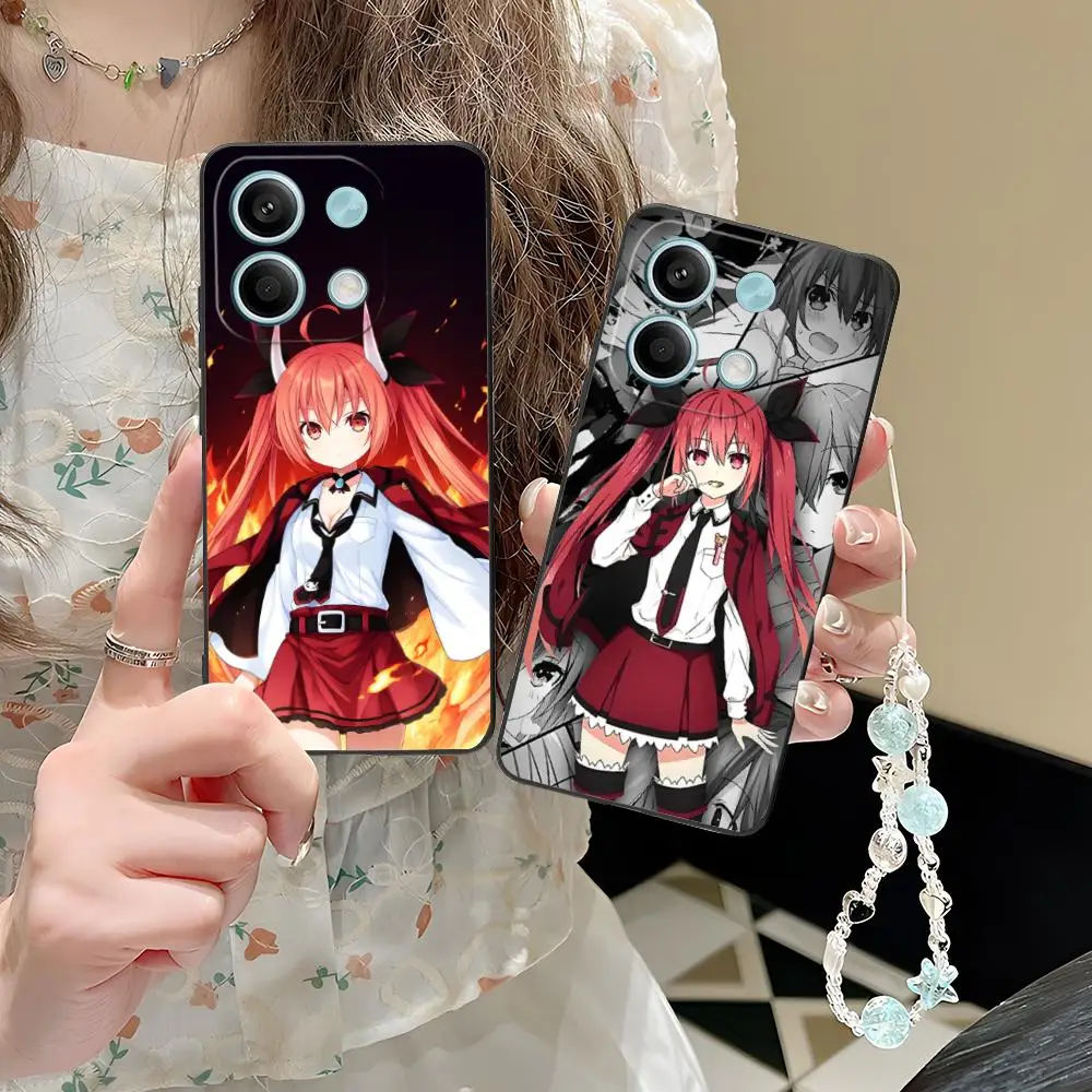 Date a Live Kotori Itsuka Handyhülle für POCO F6 F5 F4 F3 F2 Pro GT C40 Farbdruck Schutzhülle Cover Smartphone Luxus