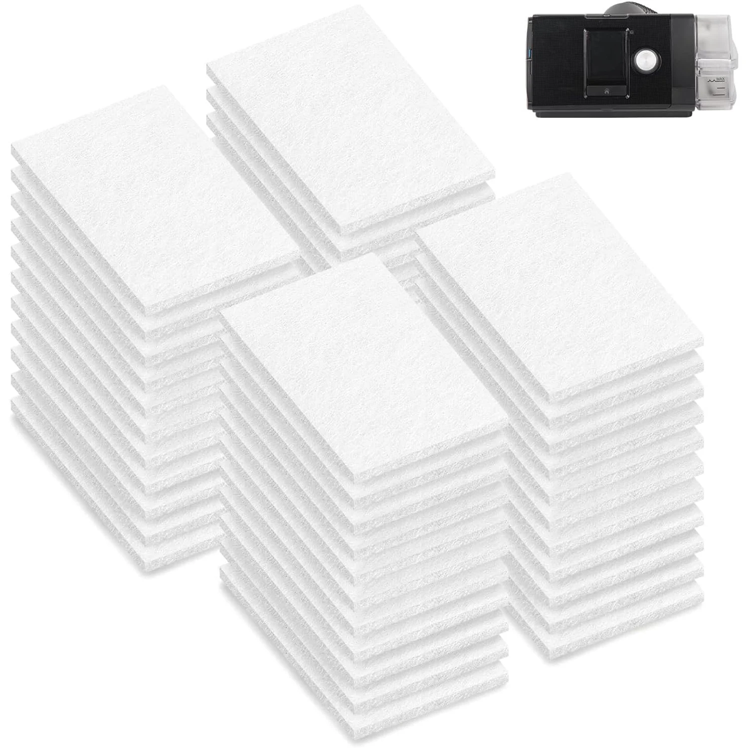 10-100Pack Premium Disposable Replacement CPAP Filters Compatible with AirSense 10, AirCurve 10, S9, AirStart & Universal Fit