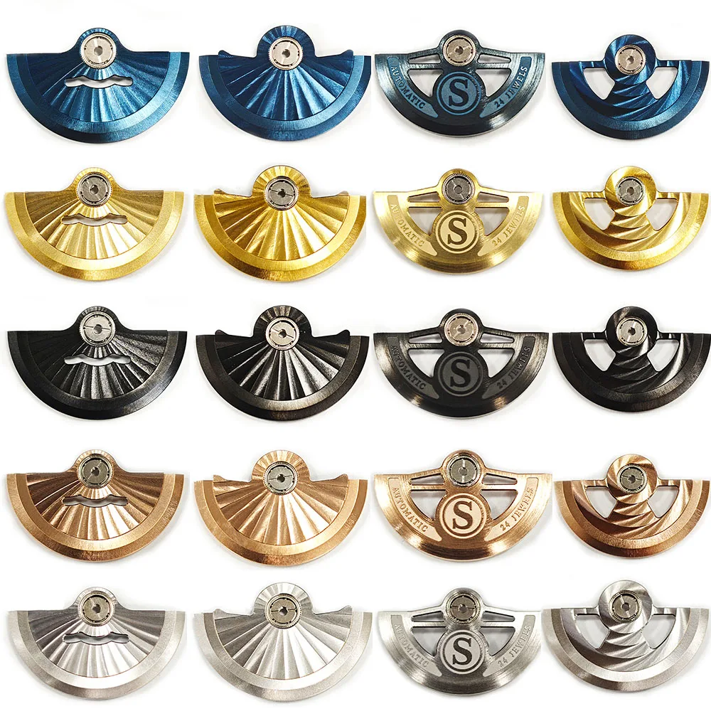 Metal Sheet Lettering Rotor for NH34 NH35 NH36 NH38 NH39 NH70 NH71 NH72 Movement Automatic Hammer Patch Watch Accessories