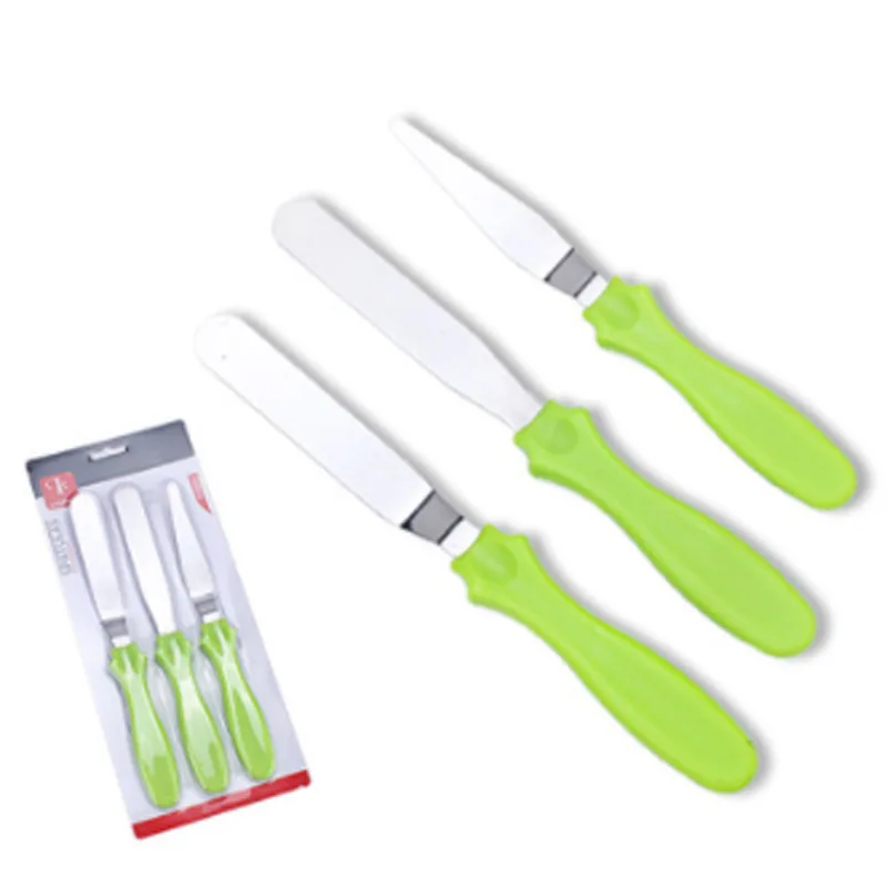 

Stainless Steel Cream Spatula Set, Cake Demoulding Knife, Baking Tools, 3 Pcs