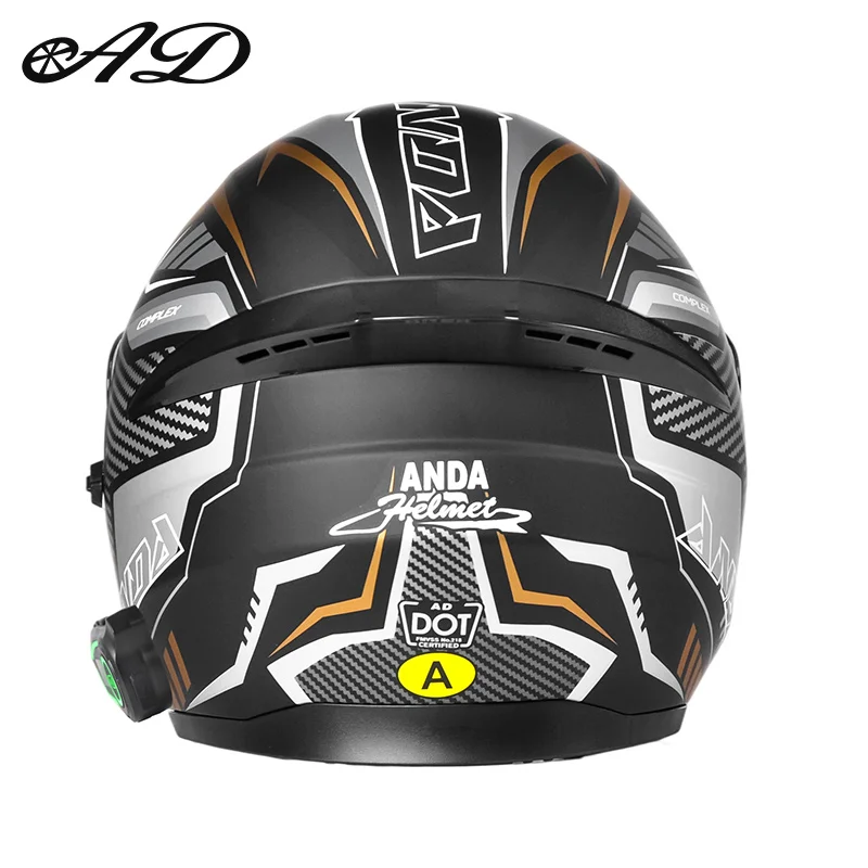Dot Certified Abs Motorcycle Helmet with Bluetooth Unisex Casco Motorcycle Helmets Cotton Lining Open Face Helmet Factory