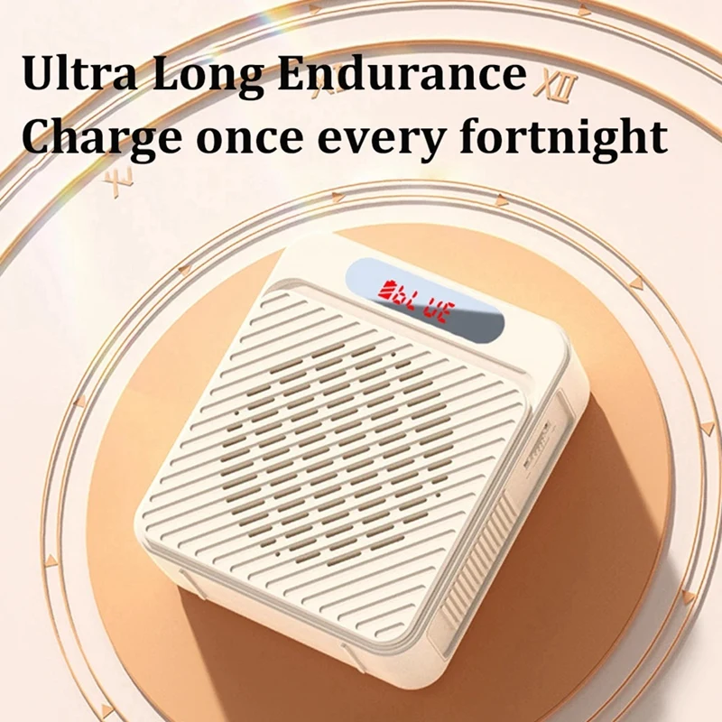 18 واط 2200 مللي أمبير بلوتوث مضخم صوت متعدد الوظائف مكبر صوت شخصي مع عرض ميكروفون للكلام المعلم