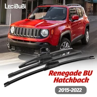 1 Juego de limpiaparabrisas delantero y trasero, limpiaparabrisas para Jeep Renegade BU Hatchback 2015-2022 2016 2017 2018 2019 2020