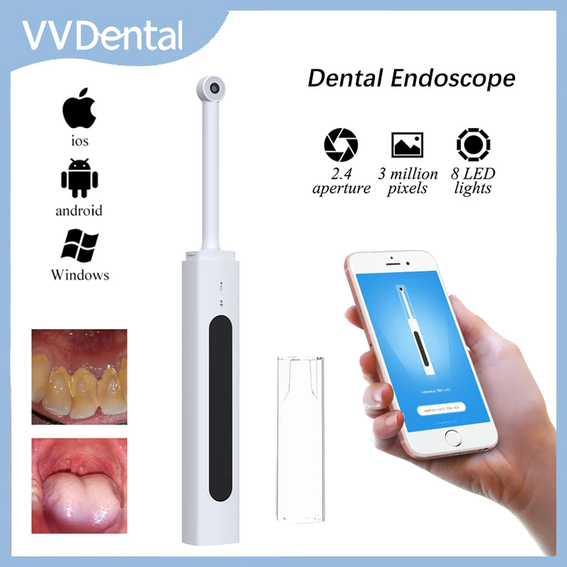 

VVDental Intraoral Camera Wireless Wifi Oral Inspection Endoscope Intraoral Dental Intraoral Mirror for Andorid/iPhone/Windows