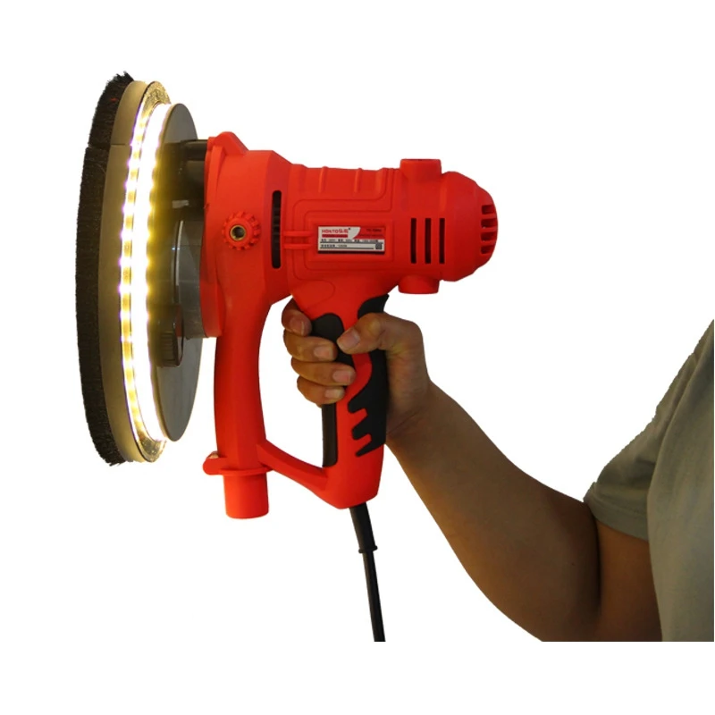 220V Dust-free Wall Polisher Painter's Tools Self-cleaning Hand-held Sander Tool Polishing Machine