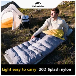 Naturehike Duck Down Sleeping Bag CW400 CW700 Adult Outdoor Camping Winter Thickened Cold Lightweight Sleeping Bag