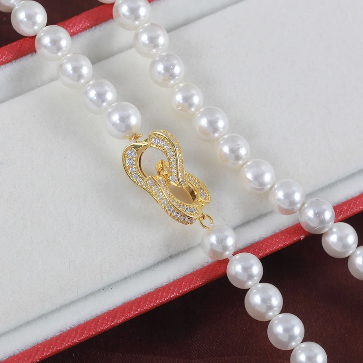 S925 Sterling Silver New‑Style Micro‑Paved Zircon Toggle Clasp DIY Pearl Necklace Bracelet Connecting Jewelry Making Supplies