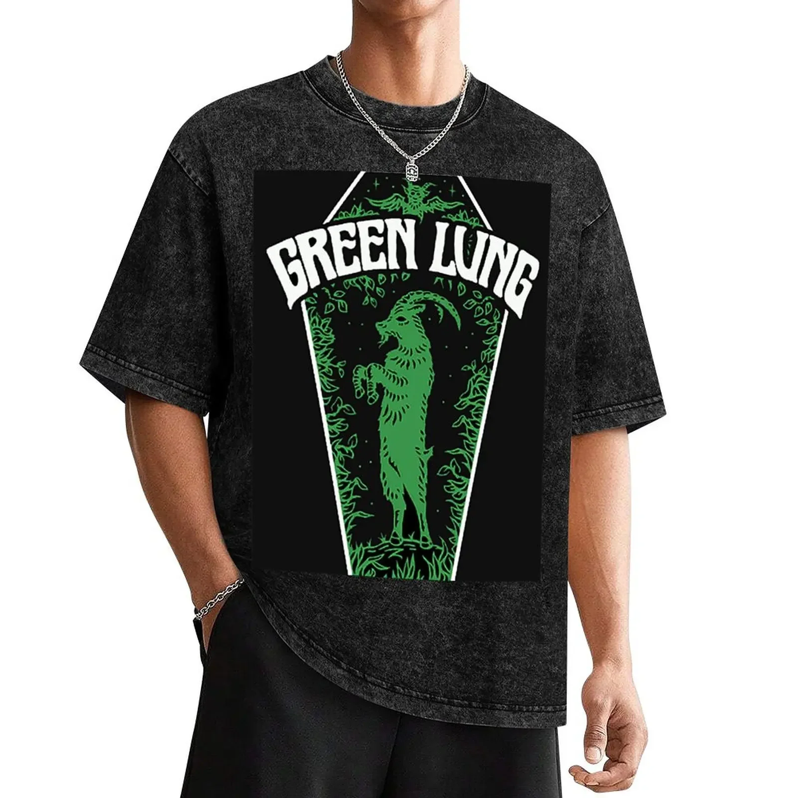 

green lung T-Shirt oversized t shirt rapper graphic tees summer top plus size clothes men t shirts high quality