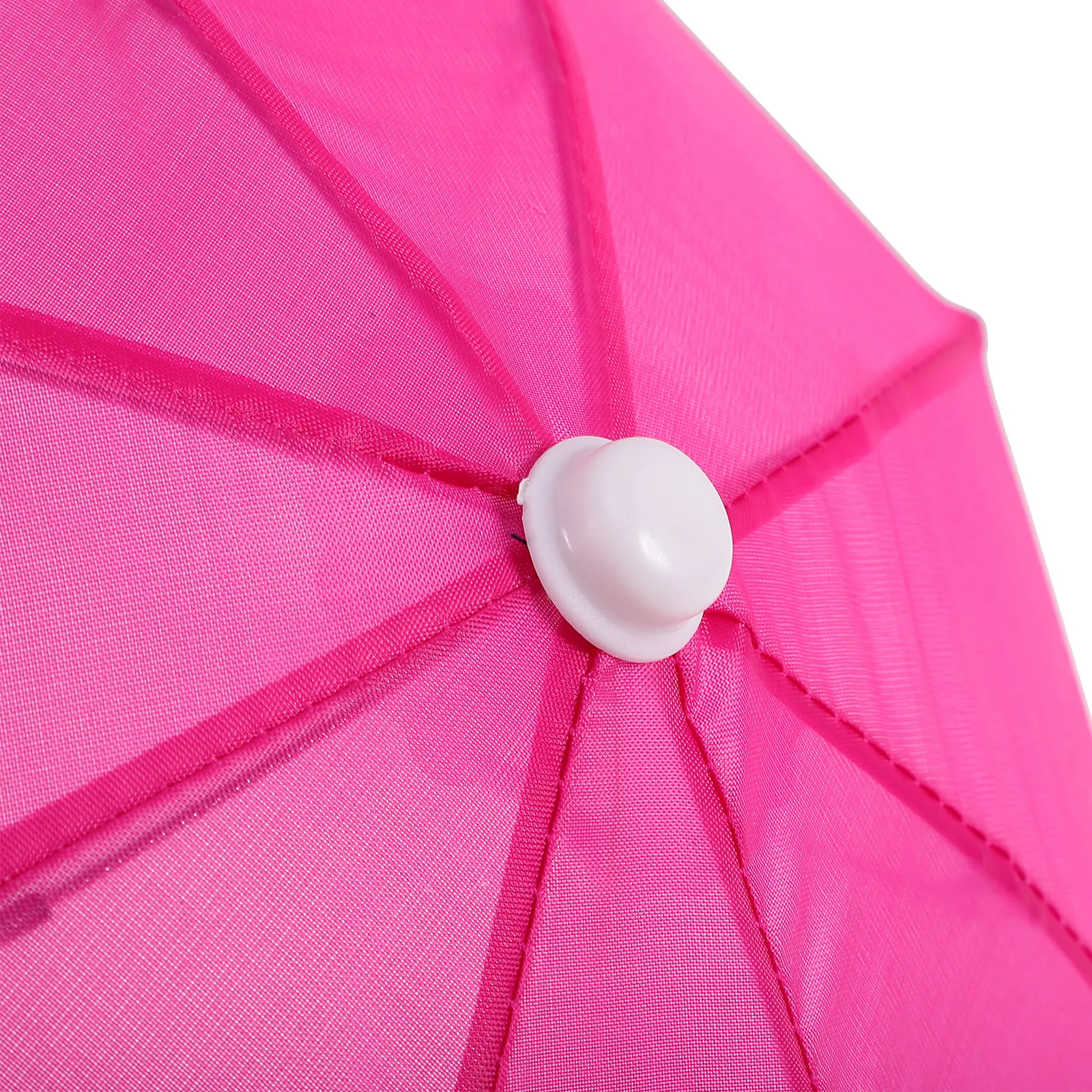 

3Pcs Mini House Umbrella ABS Polyester Iron Construction Delicate Workmanship Realistic Tiny House Decoration Miniature Umbrella