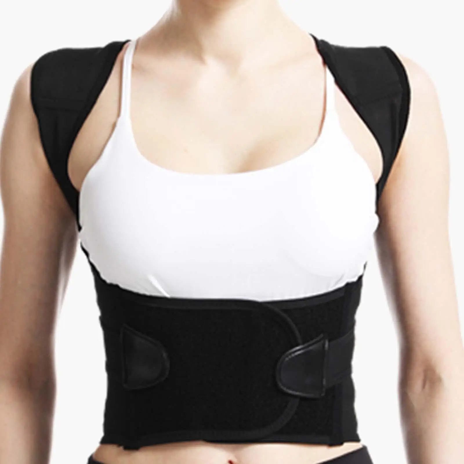 Ceinture de ration de posture dorsale pour adultes et enfants, attelle du haut du dos réglable, respirante et durable, ceinture bossue pour femmes et hommes
