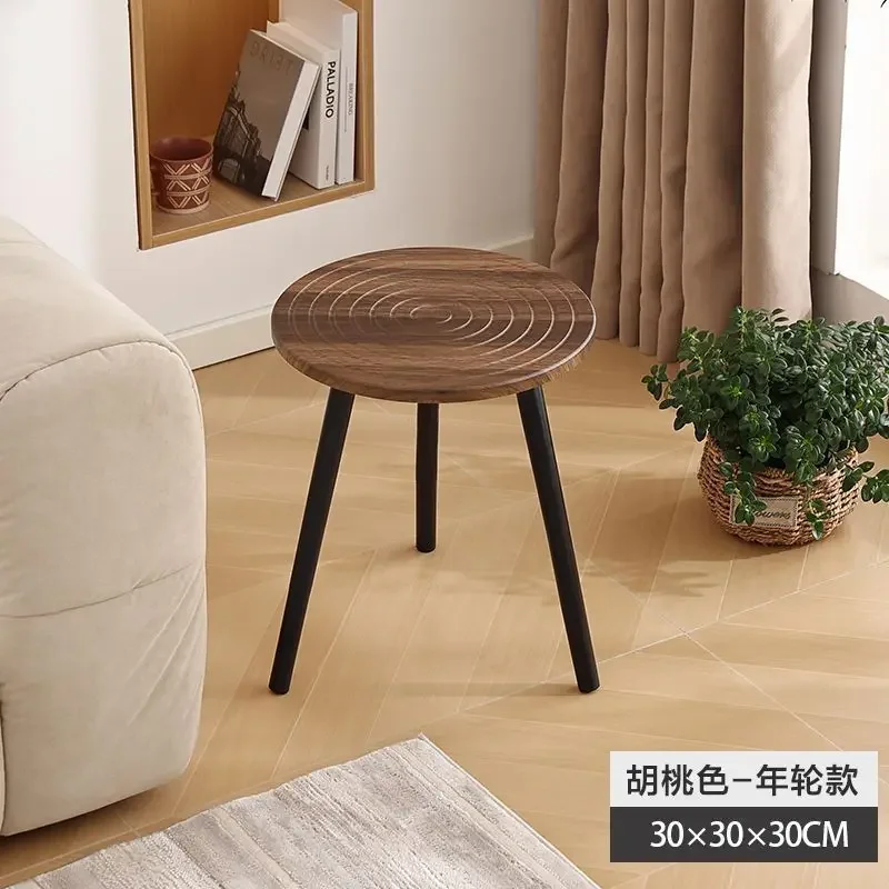Light luxury annual rings retro living room coffee table small table simple modern round small coffee table home sofa