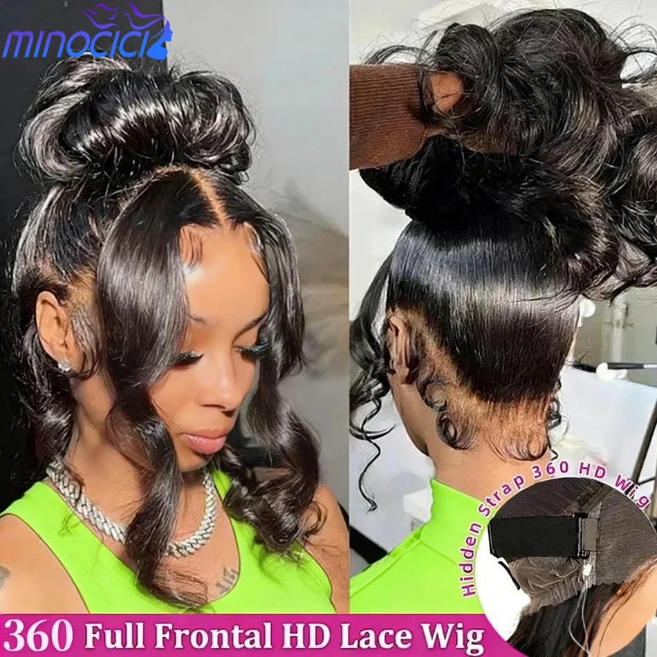 

Объемная волна 360 Полный парик шнурка Человеческие волосы Предварительно выщипанные Hd 250 Плотность Невидимый шнурок 360 Кружевной фронтальный парик 100% парик из человеческих волос