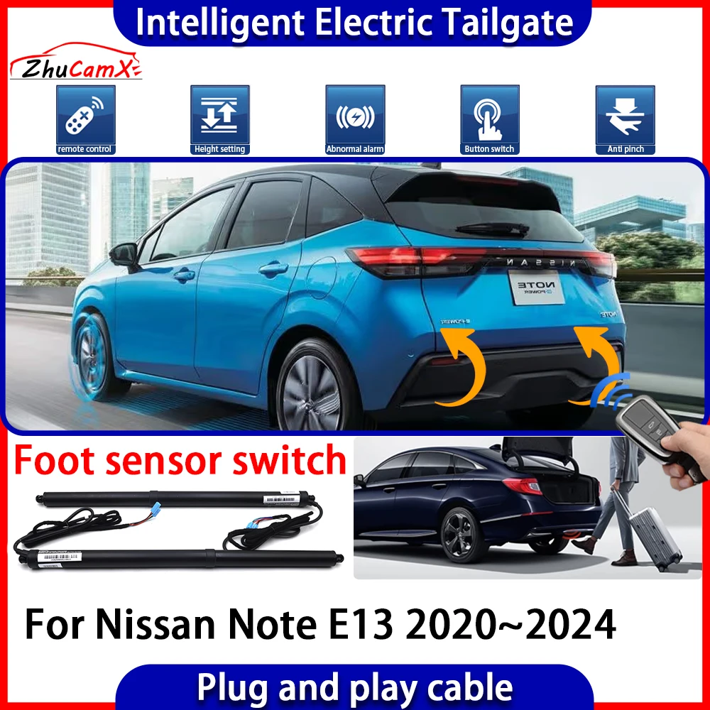 

ZhuCamX Car Automatic Lifting kit Opening Trunk Intelligent Electric Tail Gate Lift Tailgate for Nissan Note E13 2020~2024