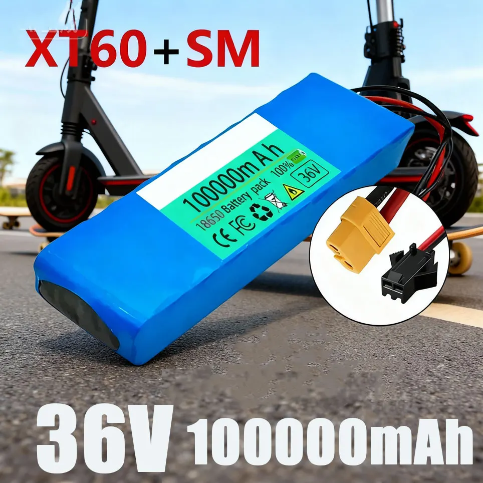 Elektroroller 36V 10S2P 10Ah 18650 Batteriepack 500W 36V Lithium-Ionen-Akku