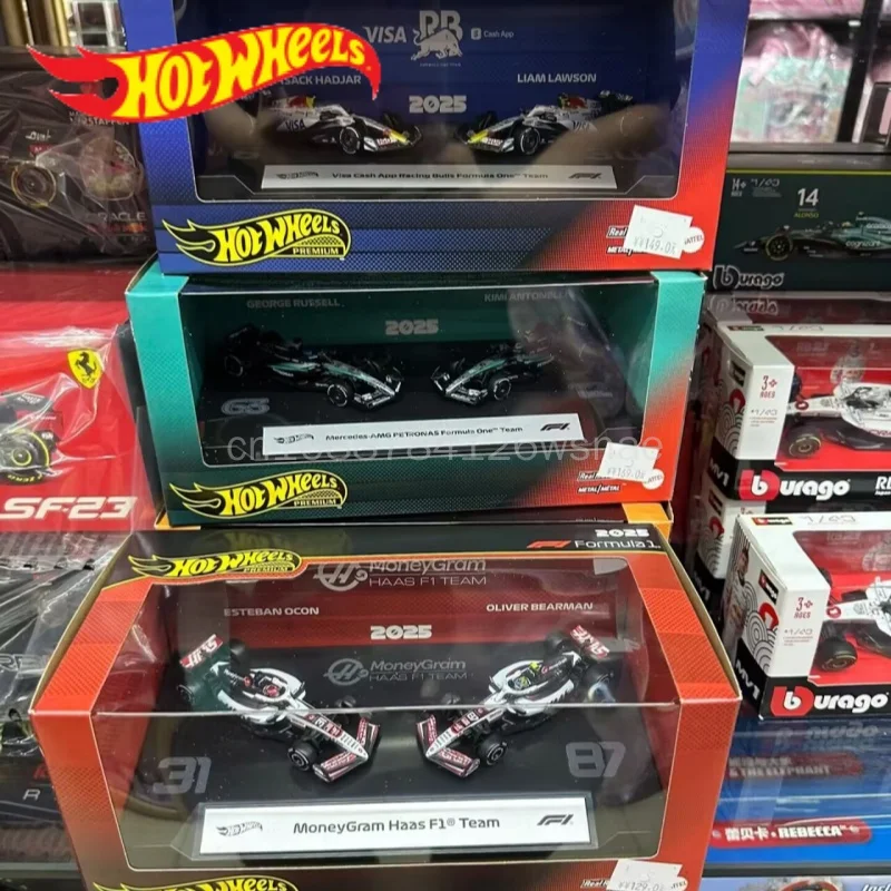 hot-wheels-original-automotive-culture-series-1-64-f1-mercedes-benz-red-bull-team-2025-diecast-collectible-racing-two-piece-set