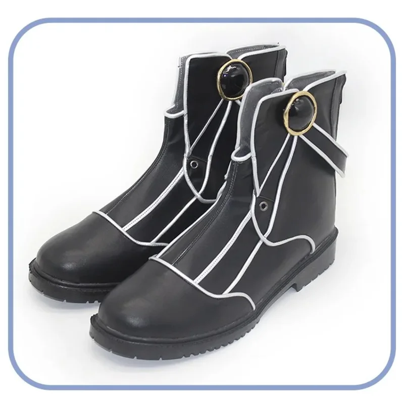 

25COSVerso Обувь для косплея Обувь из искусственной кожи Аксессуары в стиле аниме Реквизит для косплея Сапоги на Хэллоуин на заказ