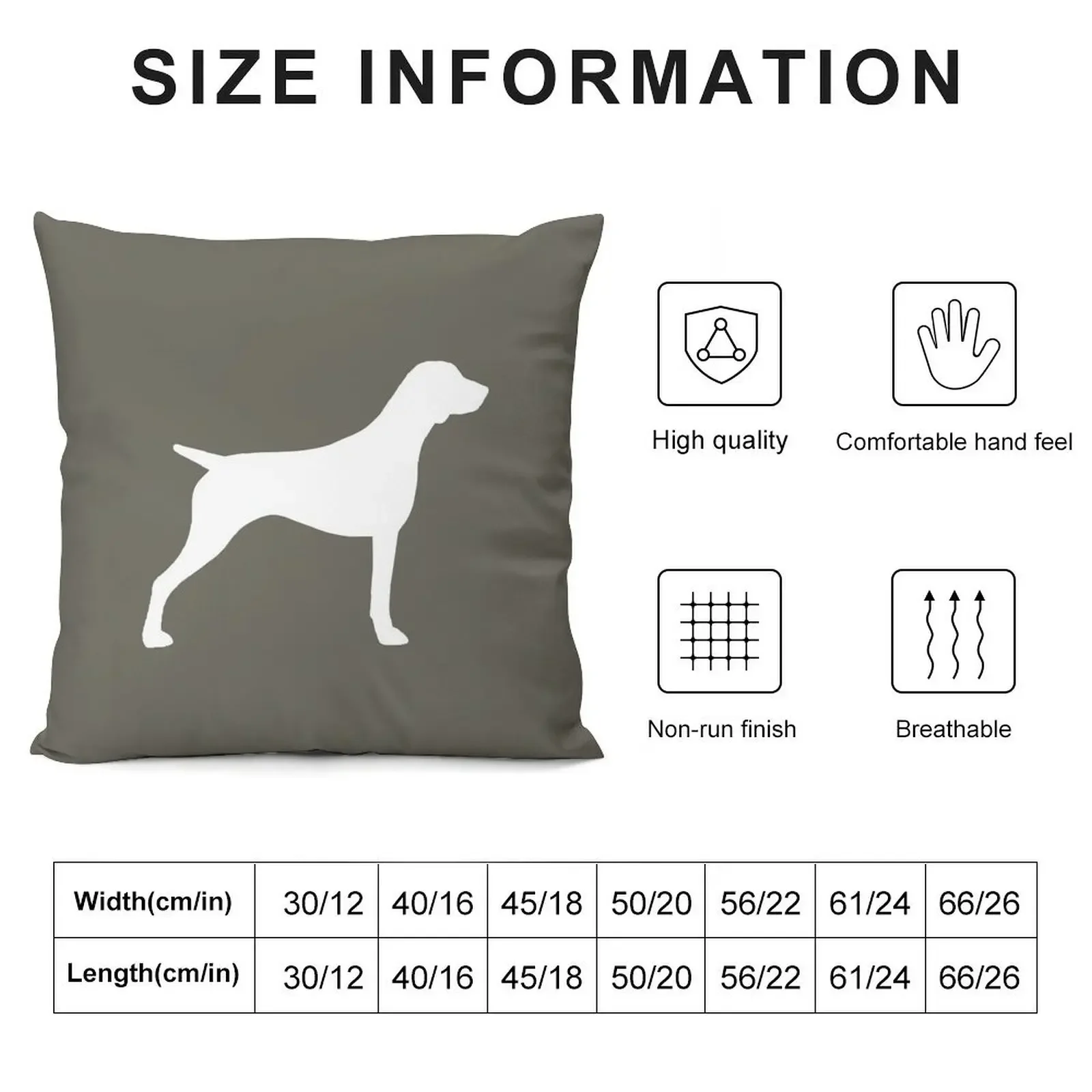 German Shorthaired Pointer Silhouette(s) Throw Pillow Decorative Cushion Sofa Decorative Covers pillow