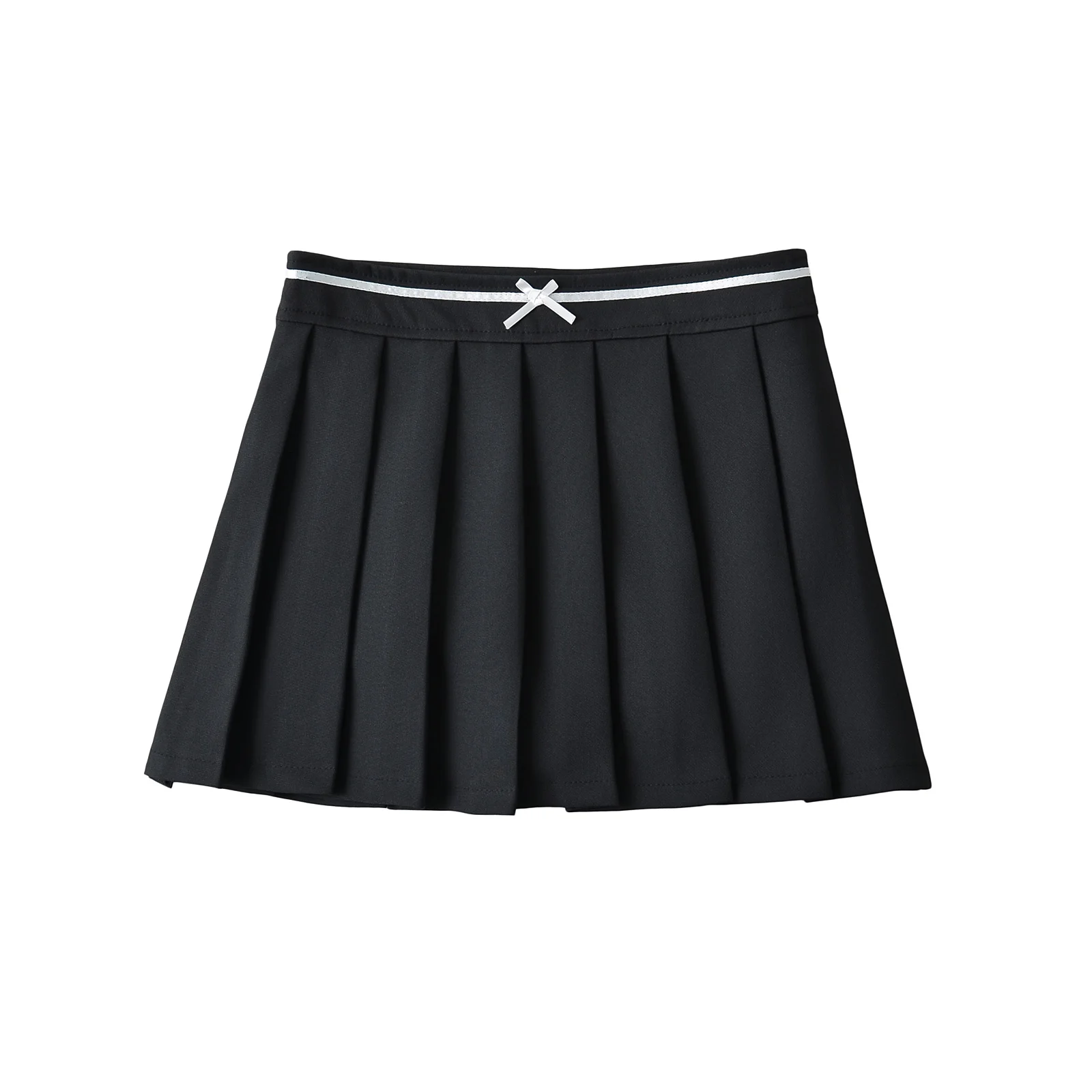 Black mini skirts 2k clothes kawaii cute skirts Summer vintage  white skirts for women front bow ite micro skirts pleated pink image 6