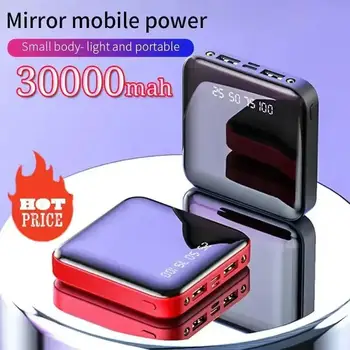 Mini Power Bank Przenośny 20000mAh Szybkie ładowanie Powerbank LED HD Wyświetlacz Dwukierunkowe szybkie ładowanie Zewnętrzna ładowarka do telefonu