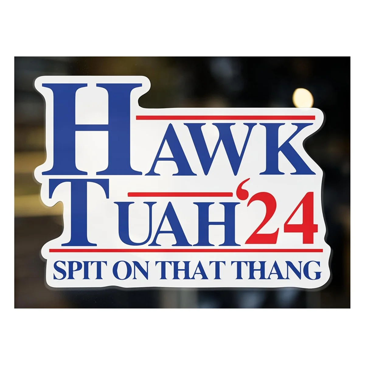 Hawk Tuah Spit on That Thang, adesivo de para-choque engraçado, decalque de meme hilarante, brincadeira, mordaça, ideia de presente, decalque, carro, laptop C