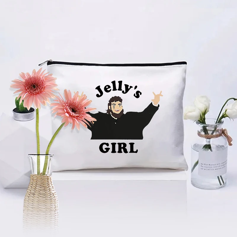 

Jellly Inspired Country Music Pattern Makeup Bag Country Western Gifts Cosmetic Case Rock Singer Fans Gift Travel Organizer