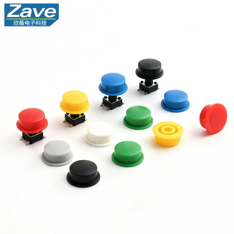 17 Convex Keycap, compatible with 6*6 round tactile 7-8.5 self-locking switch. Inner Diameter: 3.1-3.4mm, Outer Diameter: 10mm