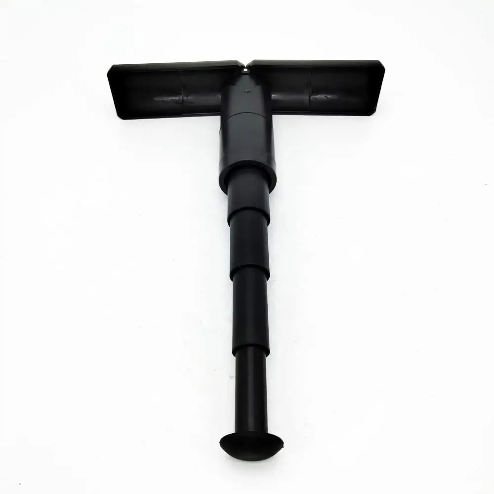 Black ABS Portable Folding Seat Walking Stick Adjustable Height Teliscopic Stool