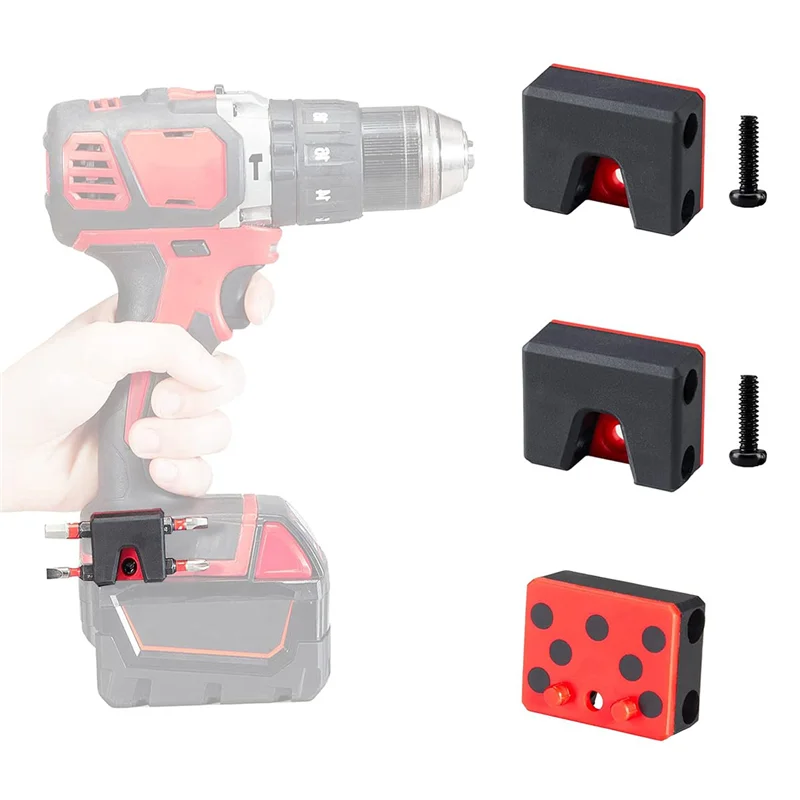 MAKE-For M18 منظم لقم الثقب للتدريبات وحامل القطع (عبوة من قطعتين) سهلة التركيب