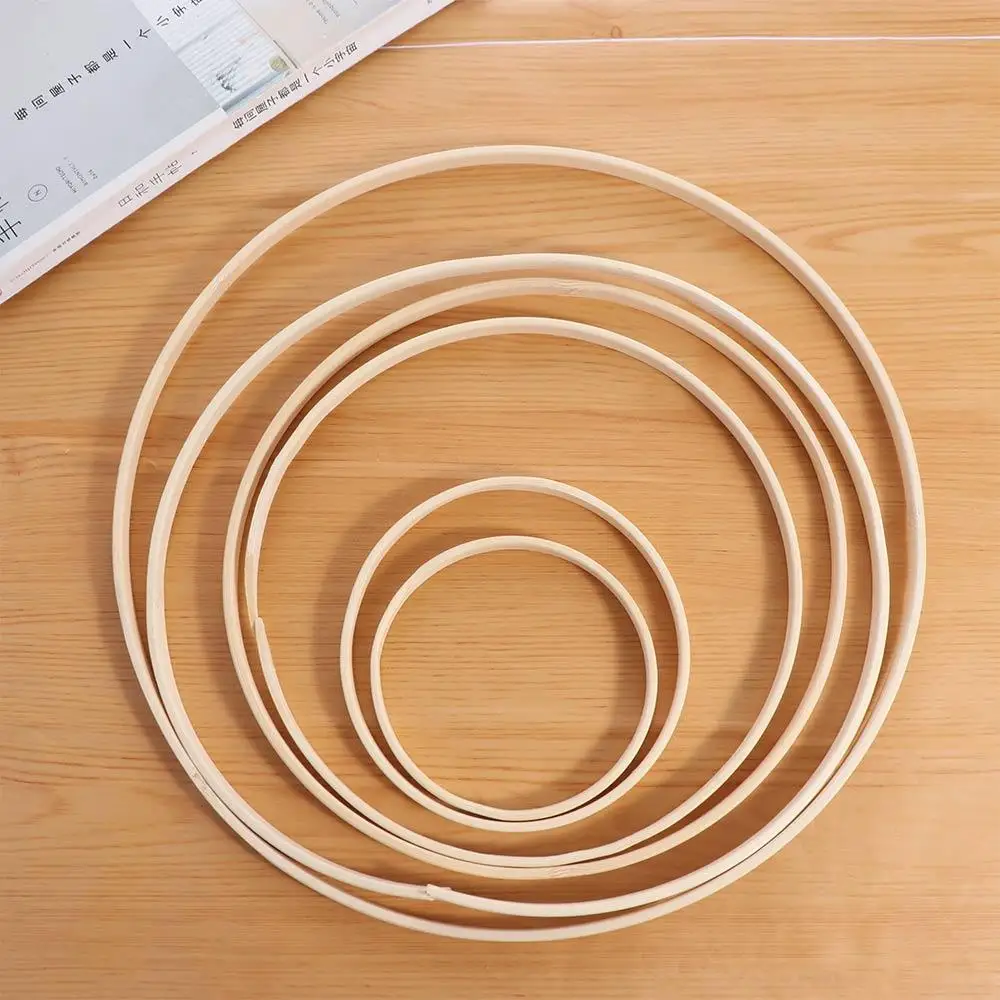 DIY Craft Tools Round Bamboo Circle Bamboo 10-30cm Flower Wreath Ring Hanging Bamboo Hoop Frame Wedding