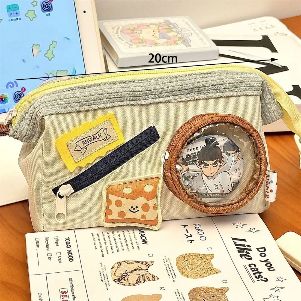 New Large Capacity Itabag Pen Bags Multi-functional Supplies Stationery Zipper Pen Bag Cosmetic Bags Pencil Case
