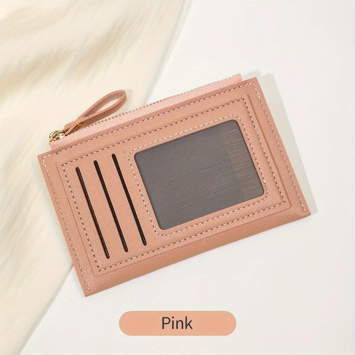 

Компактный и стильный ультратонкий кошелек для монет с застежкой-молнией, многофункциональный держатель для кредитных карт для женщин, удобный для переноски маленький кошелек.