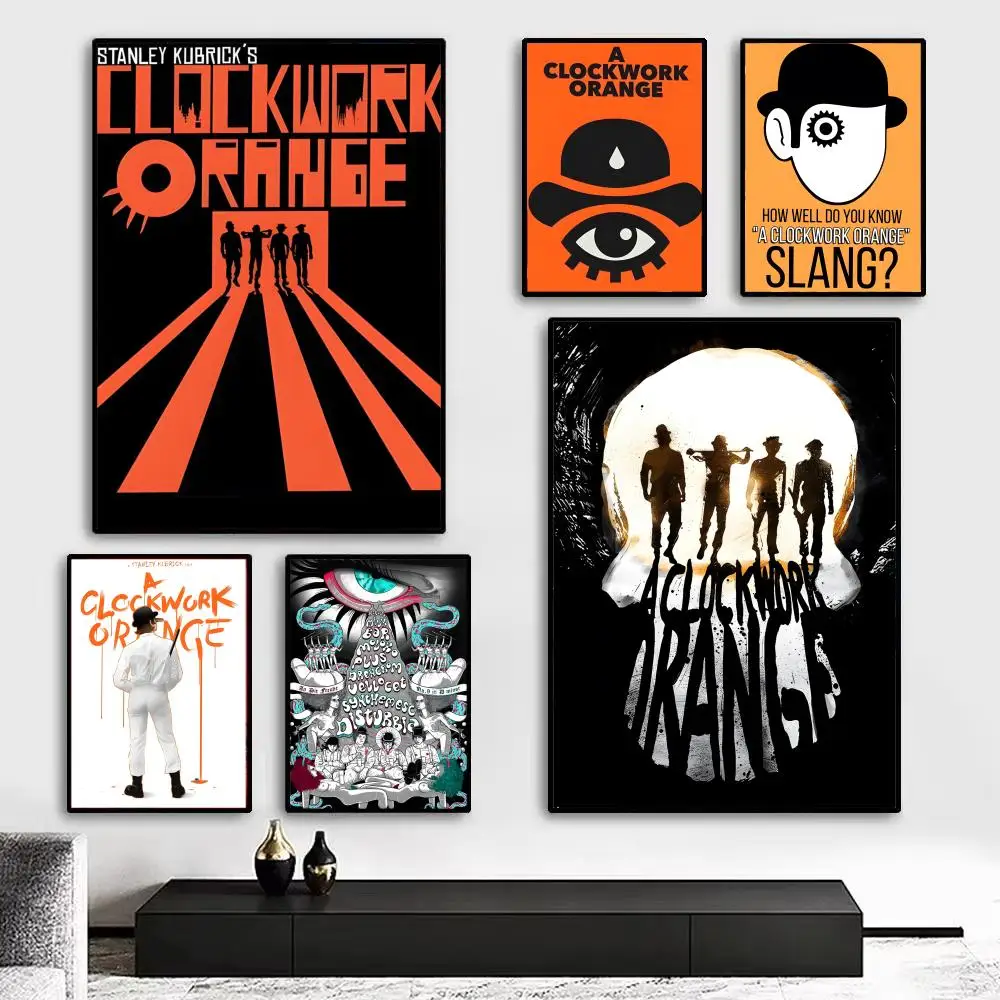 A Clockwork Orange Singer Poster Kunstdruck-Wanddekoration, ideal für Wohnzimmer, Schlafzimmer, Bar, Salon und als Geschenk für Zuhause