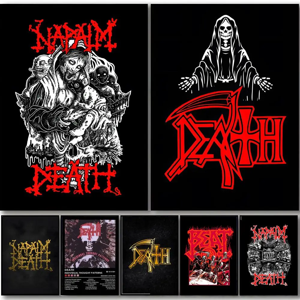Heavy Rock Band-D-deaths Poster HD art sticky wall waterproof home bedroom bar aesthetic decoration