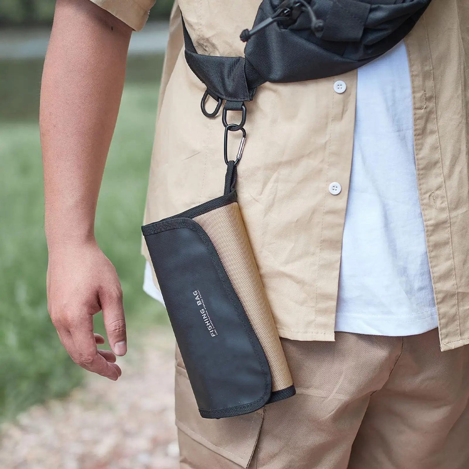 

Сумки для снастей для рыбалки, водонепроницаемая поясная сумка для рыбалки, съемная сумка для приманок, портативная для мужчин, папа, уличная лодка для серфинга, каяк, ручей