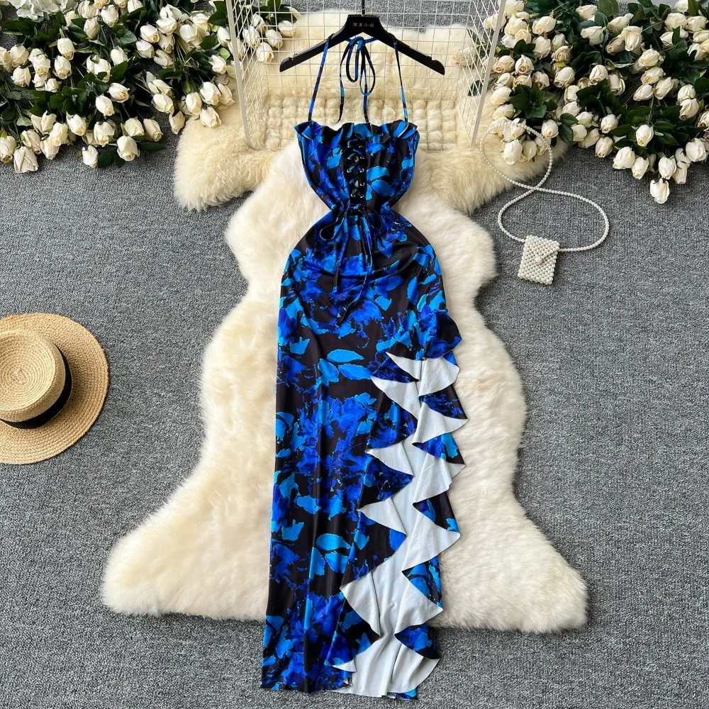 blue and black bodycon dress Angel Maternity Fitted Summer Sleeveless Maternity Bodycon Dress in Black