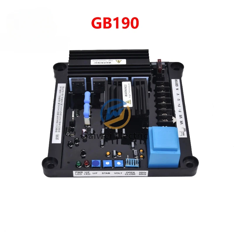 GB190 AVR Brush Generator Automatic Voltage Regulator, 20A Full Wave Excitation Stabilizer Module AC 220V 380V Universal Kit Die