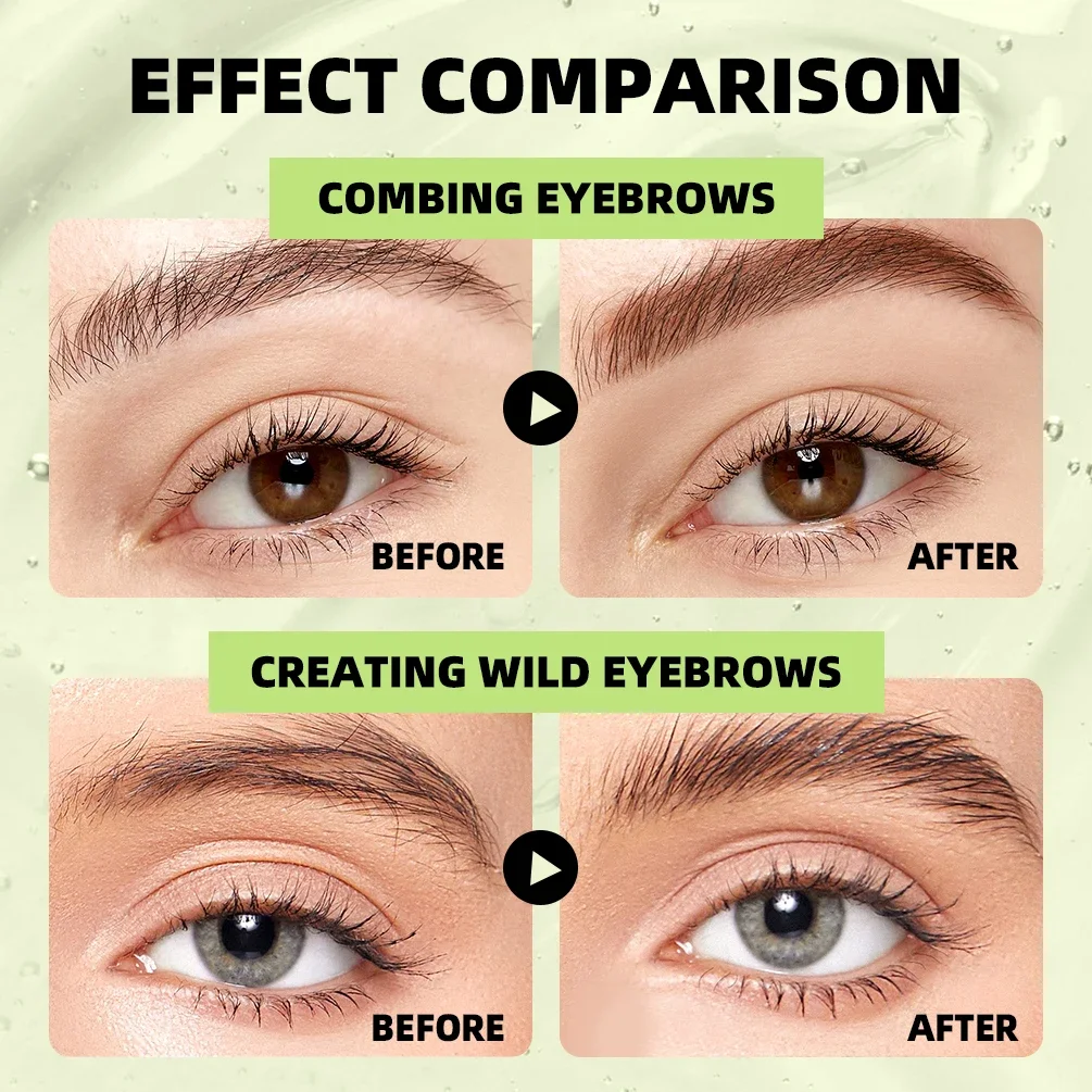 Qibest nuevo Gel transparente crema de estilismo para cejas fijación de larga duración jabón para cejas maquillaje líquido transparente cosméticos impermeables para cejas