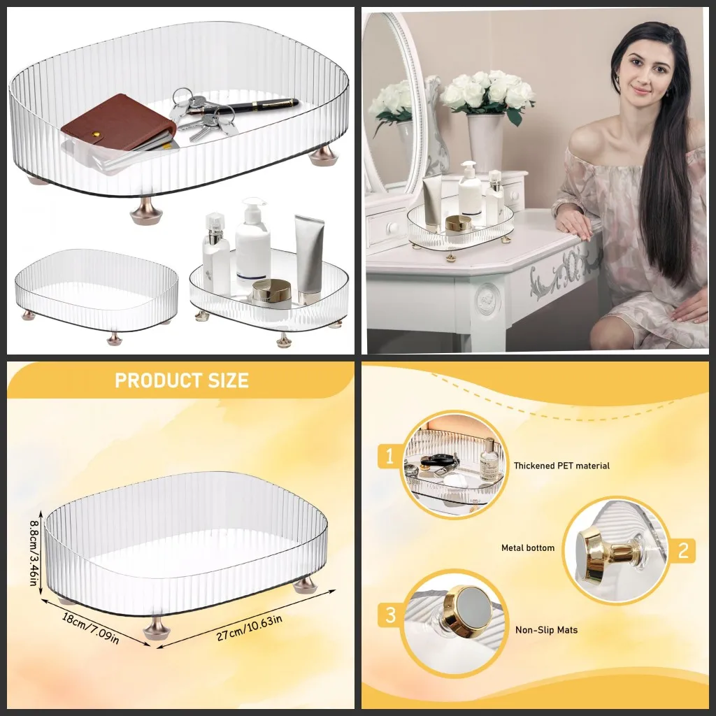White New Drawer Makeup Storage Box Dormitory Finishing Plastic Shelf Cosmetics Skin Care Dressing Table Desktop image 5