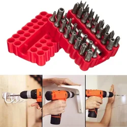 33pcs Security Bit Set With Magnetic Extension Bit Holder Tamper Star Screwdriver Bits Set Quick Release Bit Holder Hand Tools