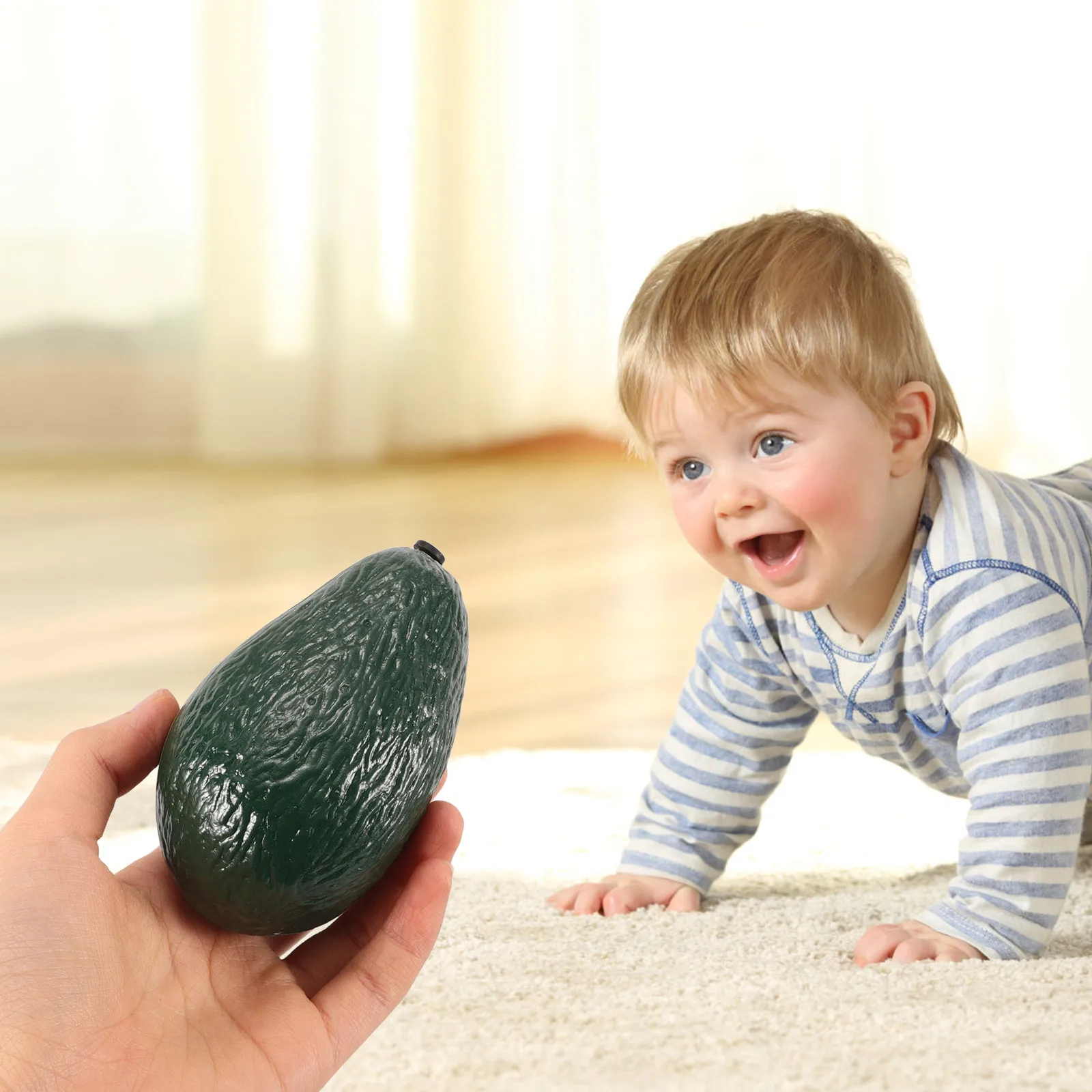 

Avocado Fruit Shaker Maracas Realistic Plastic Toddler Musical Instrument Preschool Percussion Instrument for Kids Early