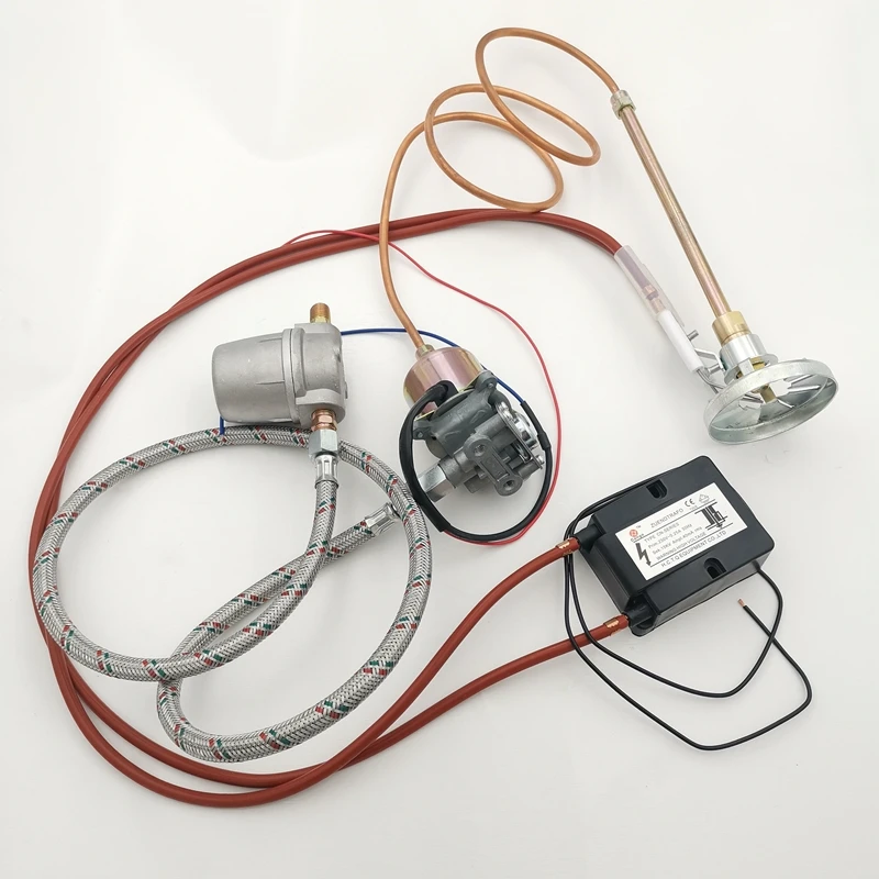 Burner Ignition System Kit Oil Nozzle Flame Stabilizer Plate H Type Ignition Electrode Electromagnetic Pump Pulse Packet